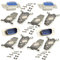 Lsgoodcare Ltsstoreuk RS232-Parallel-serielle Schnittstelle DB9-9-polige D-Sub-Stecker-Buchse und 4er-Pack Metall-Db9-Gehäuse-Abdeckung