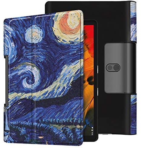 Lobwerk - Funda para Lenovo Yoga Smart Tab YT-X705F de 10,1 Pulgadas, con función Atril y función de Encendido y Apagado automático Azul 04