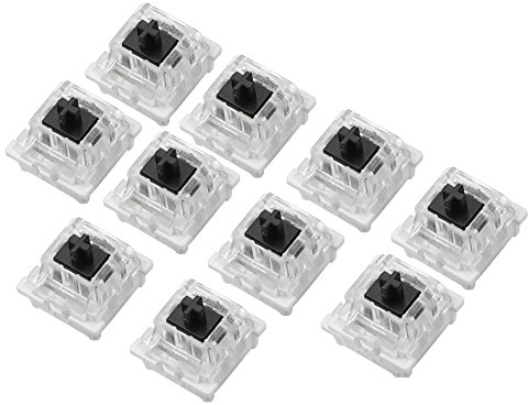 10 PCs Mécanique Clavier Commutateurs Gaming Clavier Plaque Monté Noir Interrupteur De Remplacement pour Gateron Cherry MX