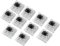 10 PCs Mécanique Clavier Commutateurs Gaming Clavier Plaque Monté Noir Interrupteur De Remplacement pour Gateron Cherry MX