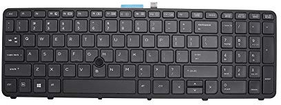 New Replacement Backlit Laptop Keyboard Compatible with HP ZBOOK 15 G1 G2 17 G1 G2 US Keyboard with Point PK130TK1A00 733688-001 MP-12P23USJ698W PK130TK2A00