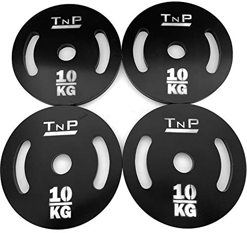 TnP Distribution Olympic Weight Plates Solid Steel Weights Plate Set 10KG