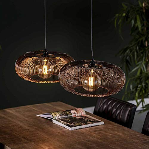 famlights Retro Deckenlampe Nadine für Esstisch/Vintage Pendelleuchte/Esszimmerlampe industrial/Dimmbar Hängelampe Metall Esszimmer/Deckenleuchte Pendelleuchte Hängeleuchte rustikal landhaus