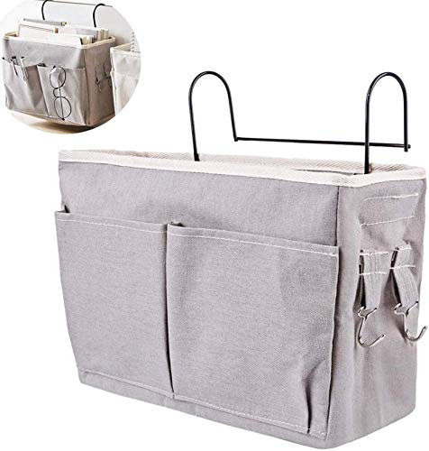 Bedside Hanging Storage, Bedside Organizer Pocket Bedside Hanging Storage Bed Pockets Baskets Caddy Organiser for Bed Rails, Sofa, School Dorm Room Bunk Bed