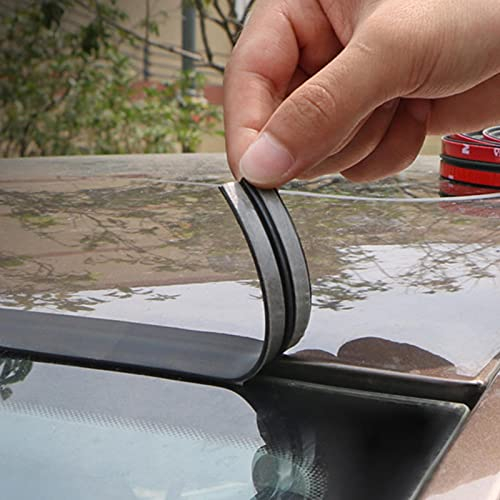 Universal Car T Shaped Sealing Strip, 6.56 Ft Car Windshield Weather Rubber Sealing, Car Stripping Trim Cover Leak Sound Proofing Kit for Car Truck Sealing