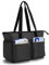 Damero Lehrer Schultertaschen, Lehrer Tasche Laptop Handtasche mit mehreren Taschen für Damen, Schule, Büro, Schwarz