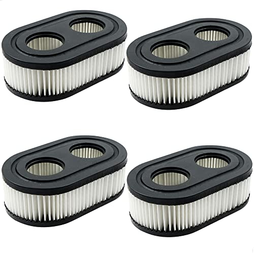 4 filtros de repuesto para cortacésped Briggs Stratton – Filtro de aire de repuesto para cortacésped 798452 593260 5432K