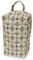 Fabric Door Stop, Tall Decorative Oilcloth Door Stopper for Outdoor, Indoor, Patio, Kitchen, Bedroom Use - 20cm/8in Tall Fabric Door Stop - Unfilled (Gray Scandi Marguerite)