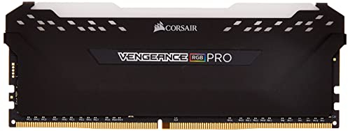 CORSAIR Vengeance RGB PRO 32 GB (2 x 16 GB) DDR4 3200 (PC4-25600) C18 Desktop-Speicher, Schwarz (CMW32GX4M2C3200C18)