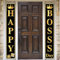 Pudodo Happy Boss's Day Veranda Banner Best Boss Ever Geschenk Büro Feier Party Haustür Wandbehang Banner Dekoration