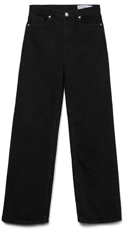 VERO MODA Straight Fit Jeans in Stone Washed Denim High Rise Flare Pants VMTESSA