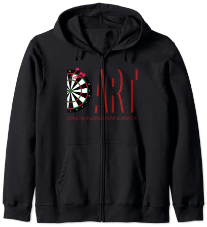 DART onehundredandeighty Triple 20 180 Fanartikel Dart Kapuzenjacke