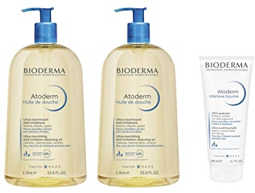 Atoderm | Atoderm Olio doccia 2x1L + Atoderm Balsamo intensivo 200ml | Deterge e nutre | Antipruriginoso