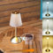 Amingulry Cordless Table Lamp, 4000mAh Rechargeable Battery Operated Lamp, 3 Color Modes & Stepless Dimmable LED Touch Lamp, Portable Retro Metal Beside Lamps for Bedroom Home Desk Restaurant(Gold)