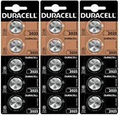15X Duracell CR 2025 Con Litio (3 Blister Da 5 Batterie) 15 Pile