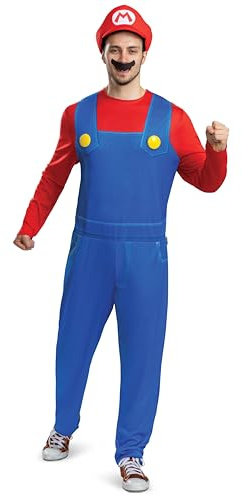 Super Mario Bros. Mario Elevated Costume for Adults, Officially Licensed by Disguise, Comfortable Fit with Detailed Design