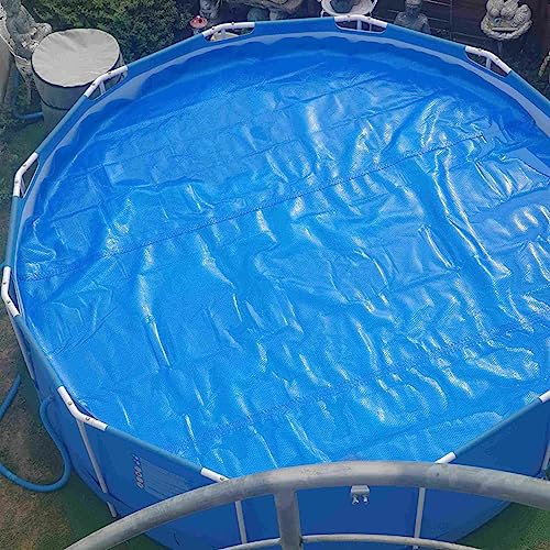 Solarplane Abdeckplane Pool Poolheizung Solarplane Poolabdeckung, Ovale Runde Solar-Poolabdeckung, Blaue Thermische Schwimmende Spa-Decke, Whirlpool-Sommerplane, 1 M / 2 M / 3 M / 4 M / 5 M / 6 M / 7
