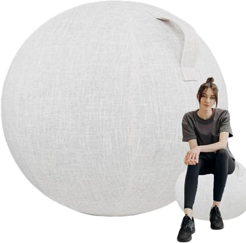 HYLDM 55/65/75 cm Yoga Ball Hülle, Schutzhülle Für Gymnastikball, Balanceball-Abdeckung Staubdicht Faltbar Sitzbälle Stoff Bezug Für Balance, Stabilität, Fitness,001,75cm