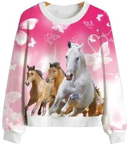 Girls Fashion Mädchen Sweatshirt, Langarm Shirt, MS623e