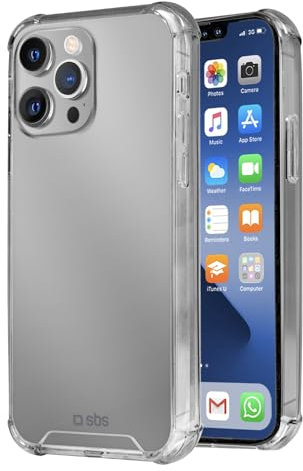 SBS iPhone 13 Pro Max Hülle transparent - Impact Case durchsichtig - Handyhülle Schutzhülle Case