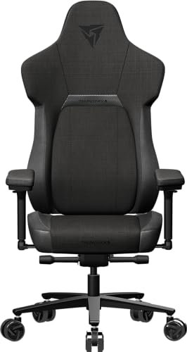 ThunderX3 Core Fabric Gaming Chair – Dark Grey, SYNC6 6‑Way Ergonomic Adjust, CORE .RDY 360° Self‑Adjusting Lumbar, 4D Armrests, Footrest, 150 kg Capacity