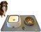 Luvguard Gamelle anti eclaboussure chien 3 en 1 - Gamelle eau chien 1 L, Gamelle chien anti glouton en céramique, un tapis gamelle chien en silicone antidérapant 54,34 cm - Lavable au lave-vaisselle