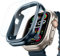 ESR Funda Apple Watch Ultra 2/1 con Protector Pantalla de 49 mm (2024/2023/2022), Protección Militar, Funda Aleación Aluminio con 2 Protectores de Vidrio, Mantente Original, Serie Armorite, Azul