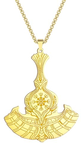 GZHENGZG Herren Halsketten und Damenschmuck Wikinger Axt Von Perun Halskette Für Männer Schmuck Vintage Keltische Helm Von Axt Halsketten Geschenk Geschenk