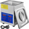VEVOR Ultraschallreiniger, 18 x 16,5 x 21,2 cm, Ultraschall-Teilereiniger, 1,3 Liter, mit Heiztimer, Zeiteinstellung von 0 bis 30 Minuten, mit LED-Digitalanzeige