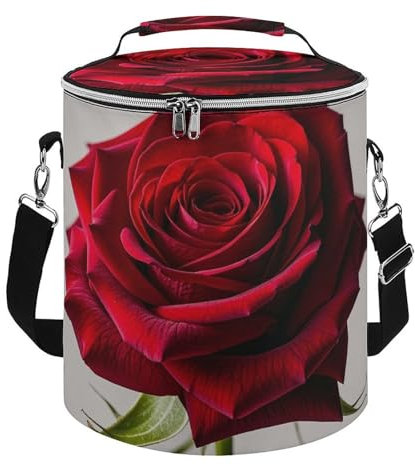Sac à dos isotherme pour homme et femme - Étanche - Étanche - Élégant - Rose rouge - Grande capacité - Léger - Pour voyage, camping, plage - Coffre à glace