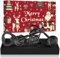 LKKCHER Weihnachtsverpackter Motorrad-Bierflaschenöffner, Weihnachtsgeschenke für Männer, Vater, Ehemann, Motorradgeschenke für Biker, Schwarz mit Weihnachtsverpackung und Weihnachtskarte