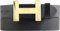 Designer Gürtel HENRY aus Vollrindleder 4 cm | Eleganter Ledergürtel für Damen und Herren 40mm | Gold glänzend | Schwarz 90cm
