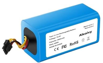 Batería de Iones de Litio de 14,4 V, 12800mAh, 3500mAh, Compatible con Cecotec Conga 1290 1390 1490 1590, batería de Robot Aspirador(9800mAh)