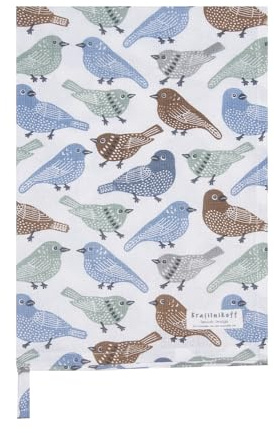 Krasilnikoff – Geschirrtuch KW13176 – Sweet Birds, Süße Vögel