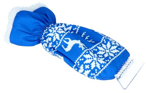 Carpoint Eiskratzer mit Handschuh Blau+Print
