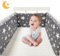 PromCaeruyn Bettumrandung Seitenschutz für Kinderbett Babybett Umrandung Stoßstange Atmungsaktive Einfach Gepolstert Krippe Rail Cover Liner alle runden Bett Seiten für Kleinkinder(NO.25,150x30cm)