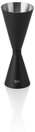 Slim Jigger Nocturn, 3/6 cl, Ø 5 cm, altezza 13 cm, nero opaco, acciaio al nichel cromato 18/10