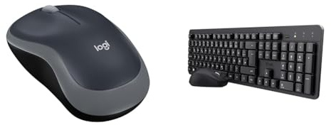 Logitech M185 Kabellose Maus, & Trust Ymo II Leise Tastatur Maus