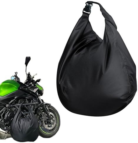 ZAHD borsa impermeabile per caschi in tessuto Oxford per esterni Borsa porta casco pieghevole impermeabile Zaino porta Borsa per casco da moto caschi da equitazione per Casco Moto Caschi da Sci (Nero)