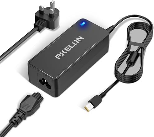 65W Laptop Charger for Lenovo, Yellow Square Tip for Lenovo Thinkpad T470 T470S T460 E531 E570 E560 L470 L460 L440 T440 T450 T540P X270 X250 X240 ADLX65NLC2A ADLX65NCC3A Notebook 20V 3.25A AC Adapter