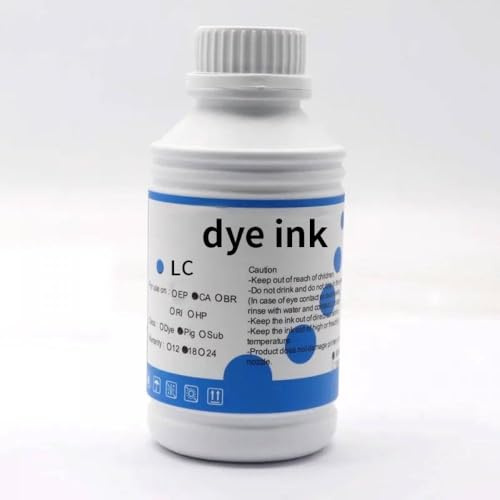 TWEJHX 500ml Farbstoffdiffer -Tinte kompatibel mit Plotter -Druckern Modellen IPF650 IPF655 IPF685 IPF700 IPF710 IPF750 IPF755 IPF760 IPF765(LC)