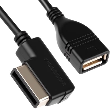 NIRJIK AMI MDI Music Interface Adapter,USB MINI Adapter Kable für A1 A3 A4L A5 A6L A8L Q5 Q7 TT S5, MP3 Adapters USB Audio Anschluss, Plug & Play für einfache Musikübertragung