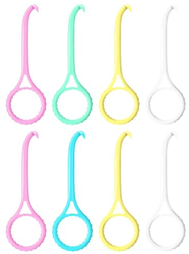 8-teiliges Zahnhalter-Entferner-Entferner-Set, unsichtbares Kau- und Entferner-Werkzeug, 5 Farben, klare Ausrichtung, Werkzeug für Zahnreinigung, Mundpflege, Gelb, Rose, Grün, Blau
