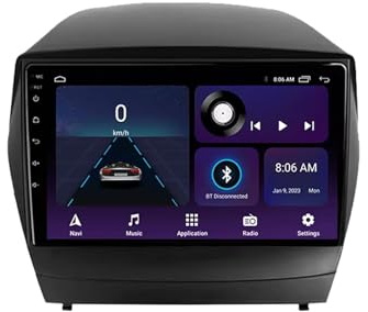 Touchscreen Stereo 2 Din für Hyundai Tucson IX35 2009-2015 mit Bluetooth Fm Radio, Mirror Link, USB, Aux, WiFi mit Bluetooth Mirror Link Am Radio, 4 Kern 1G+16G