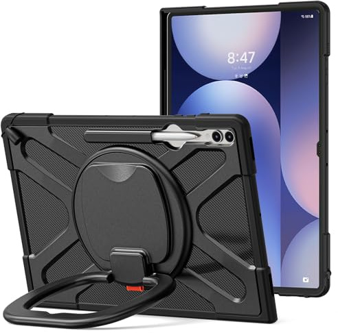 ZAGLDD Schutzhülle für Samsung Galaxy Tab S9 Ultra/Tab S8 Ultra 14,6 Zoll (37,8 cm) mit drehbarem Ständer für Typ-Cover-Tastatur mit Ständer, stoßfest, robuste Schutzhülle