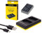 2in1-SET für die Olympus OM-D E-M10 Mark II mit PREMIUM Akku für Olympus BLS-5 und BLS-50 (1100mAh) + Dual Ladegerät (lädt 2 Akkus gleichzeitig)