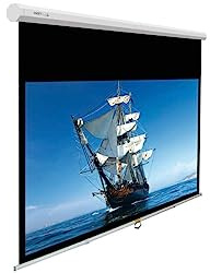 Schermo Proiettore Manuale Instaal Insman (100 Pollici) 200x114cm Formato 16:9 - Tela 2 Metri - Schermo Proiezione Home Cinema 2mt - Telo Proiettore a Molla 200cm - Videoproiezione 2 mt Full HD 4K