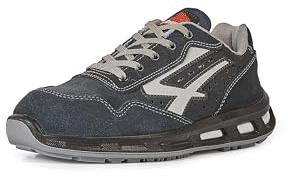 U-Power Red Lion Emotion, Unisex Safety Shoes, Lightweight, Flexible, Anti Puncture Leather Trainers, with Infinergy Insert, with Aluminium Toe Caps (Blue 42)