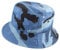Gelante Einfarbiger Fischerhut aus 100% Baumwolle für Damen und Herren, verstaubar, für Reisen, Sommer, Strand, blau Camouflage, Large