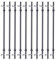 GORILLA SPORTS® Aerobic Langhantel - 130 cm, Set, mit/ohne Polster, Gewichte, 30mm, Federverschlüsse, aus Kunststoff, Schwarz - Langhantelstange, Hantelstange, Krafttraining, Nackenpolster